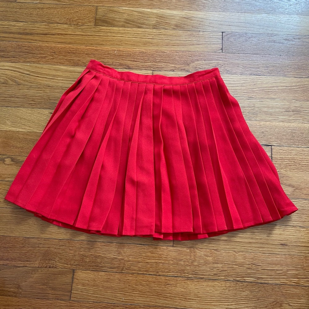 Red skirt